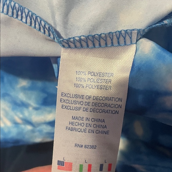 Champion women's Blue and White Tie-Dye Raincoat - Picture 8 of 8